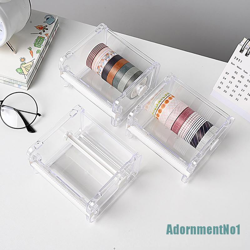 [AdornmentNo1]Masking Tape Cutter Washi Tape Storage Organizer Cutter Office Tape Dispenser