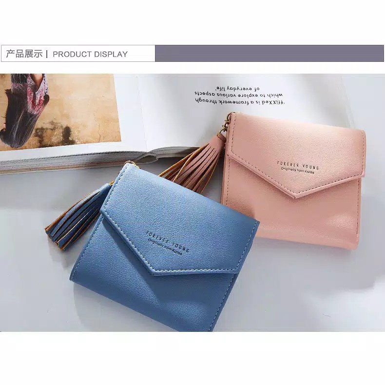 *ALIBABA1688*COD Dompet Wanita Forever Young Lipat A17 / Dompet Mini Import Forever Young 2019