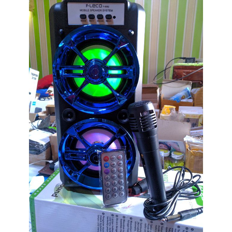 Speaker portable bluetooth fleco f6581