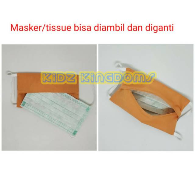 Masker Kain 2 Lapis Tengah Bisa Isi Filter