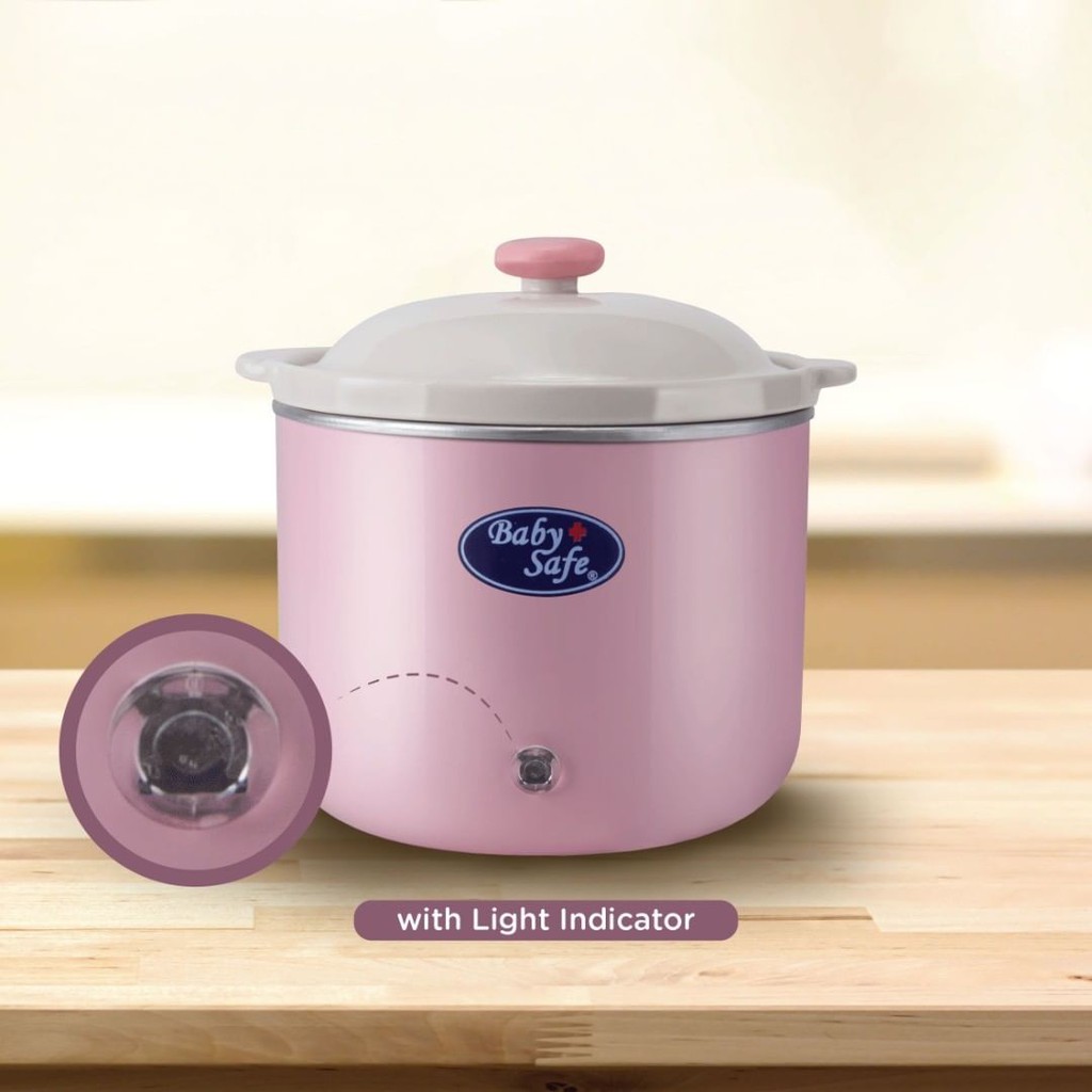 Baby Safe Slow Cooker 0.8L With Light Indicator LB009