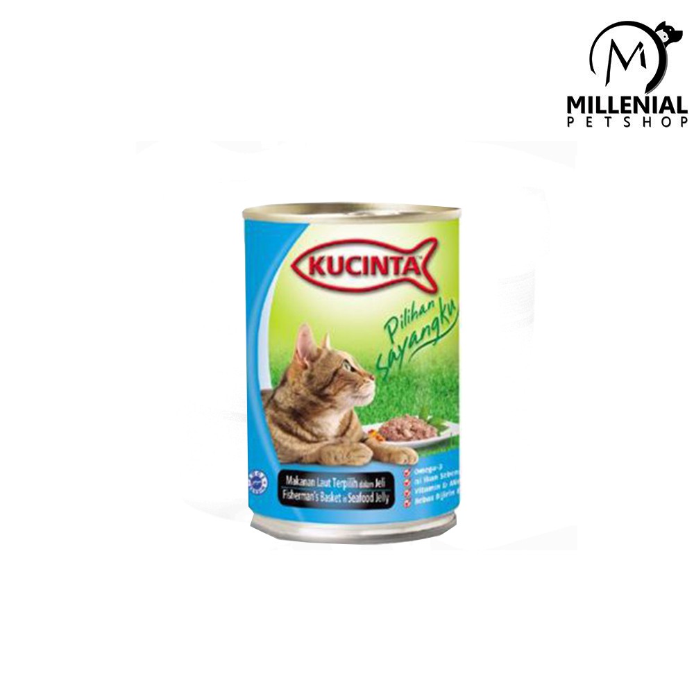 Makanan Kucing basah kaleng Kucinta 400 gram wet food 400gr