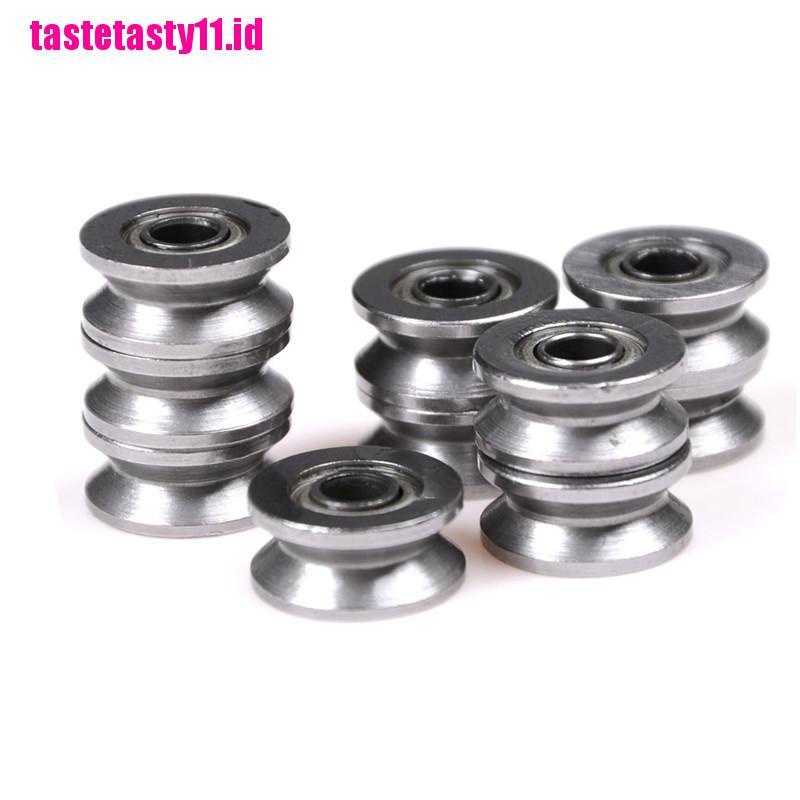 【TTID】10pcs 624VV V Groove Deep Groove Ball Bearing Traces Walking Guide Rail B