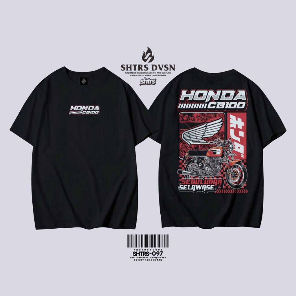 kaos CB 100 HEREX kaos CB INDONESIA baju HONDA CB 100