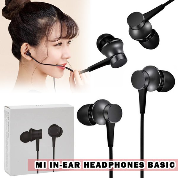 Headset Earphone 3.5mm Kabel Mikrofon Stereo Music Untuk Smartphone