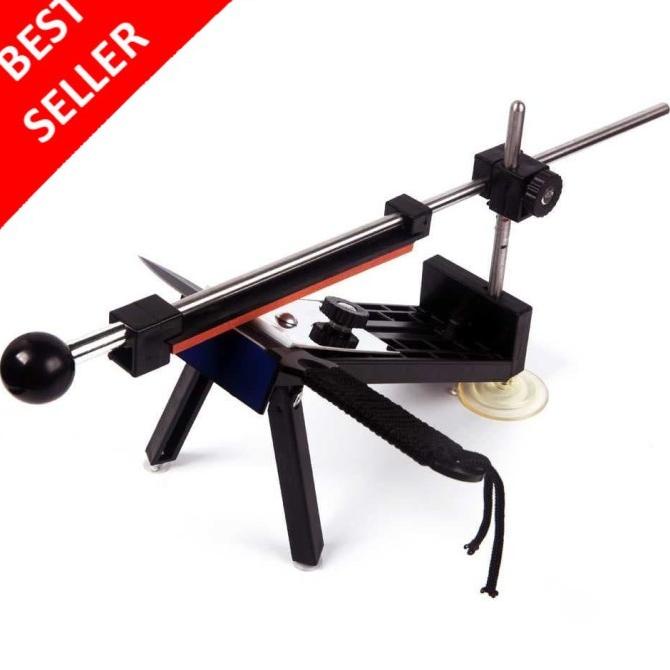 Alat Bantu Pengasah Pisau Sudut Asah Stabil + 4 PCS Batu Asahan