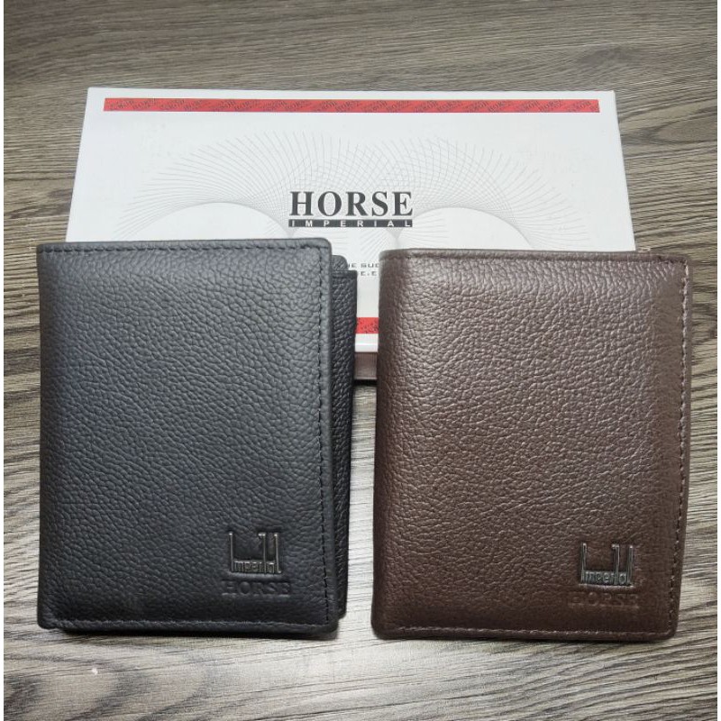 Dompet pria dompet kulit imperial horse dompet lipat berdiri lipat buku dompet original