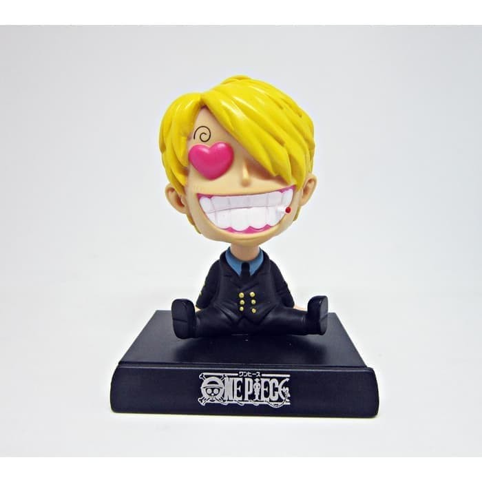 Super Promo! PAJANGAN DASHBOARD MOBIL SANJI ONE PIECE DUDUK BONEKA MINIATUR FIGURE Murah!