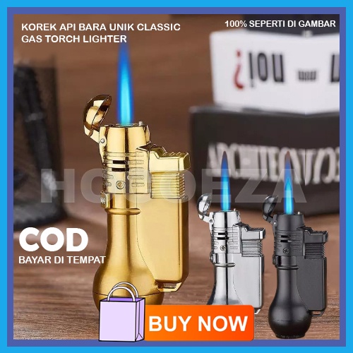 KOREK API BARA PEMANTIK API UNIK KOREK CLASSIC VINTAGE GAS TORCH LIGHTER BR38