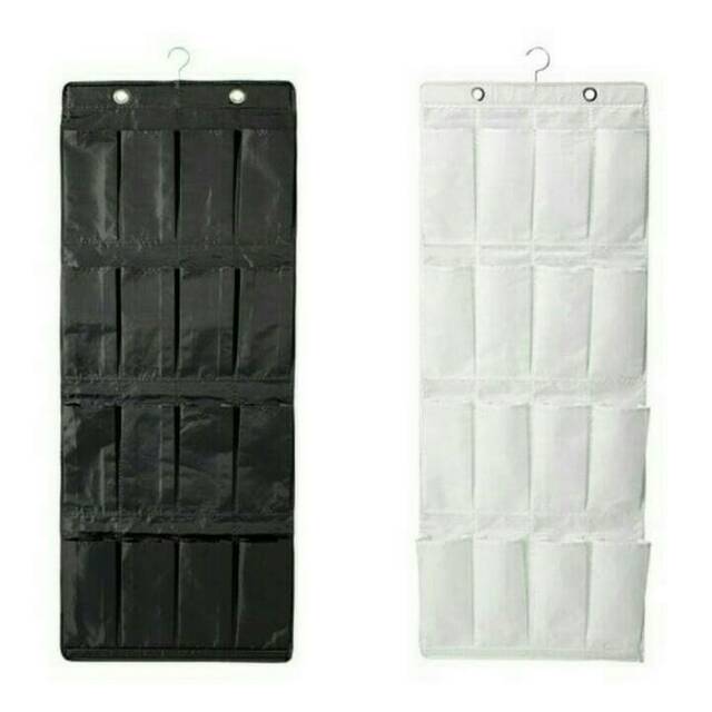  IKEA  Skubb Rak  Sepatu  Gantung  Isi 16pcs Rak  Kain Lemari 