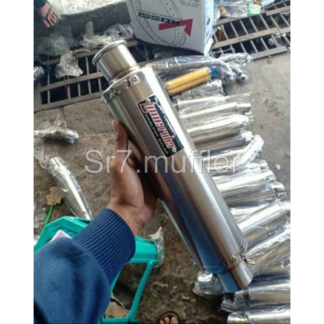termurah terlaris Slincer knalpot racing lonerider cmms 30 cm inlet 50 mm bonus per clam bukan lone 