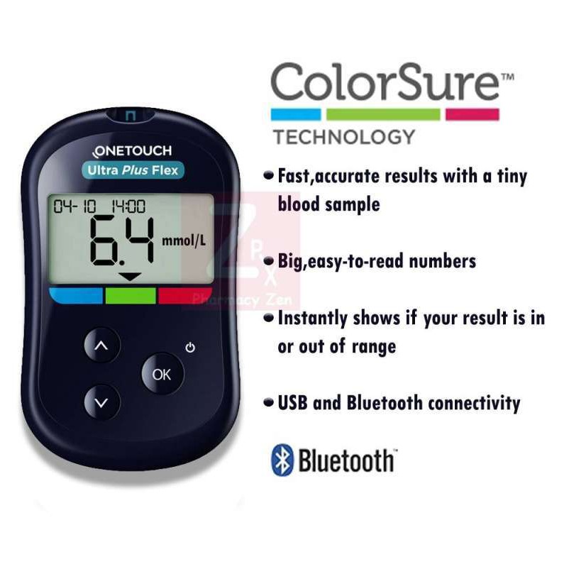 Onetouch Ultra Plus Flex SET Glukometer Alat Tes Kadar Gula Darah - AOT