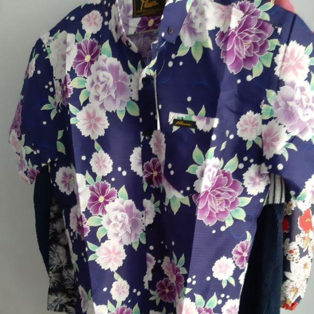 Supplier Kemeja Pria Cowok Casual Lengan Pendek Motif Biru Tua Corak Batik Shell Keren Dan Gaya