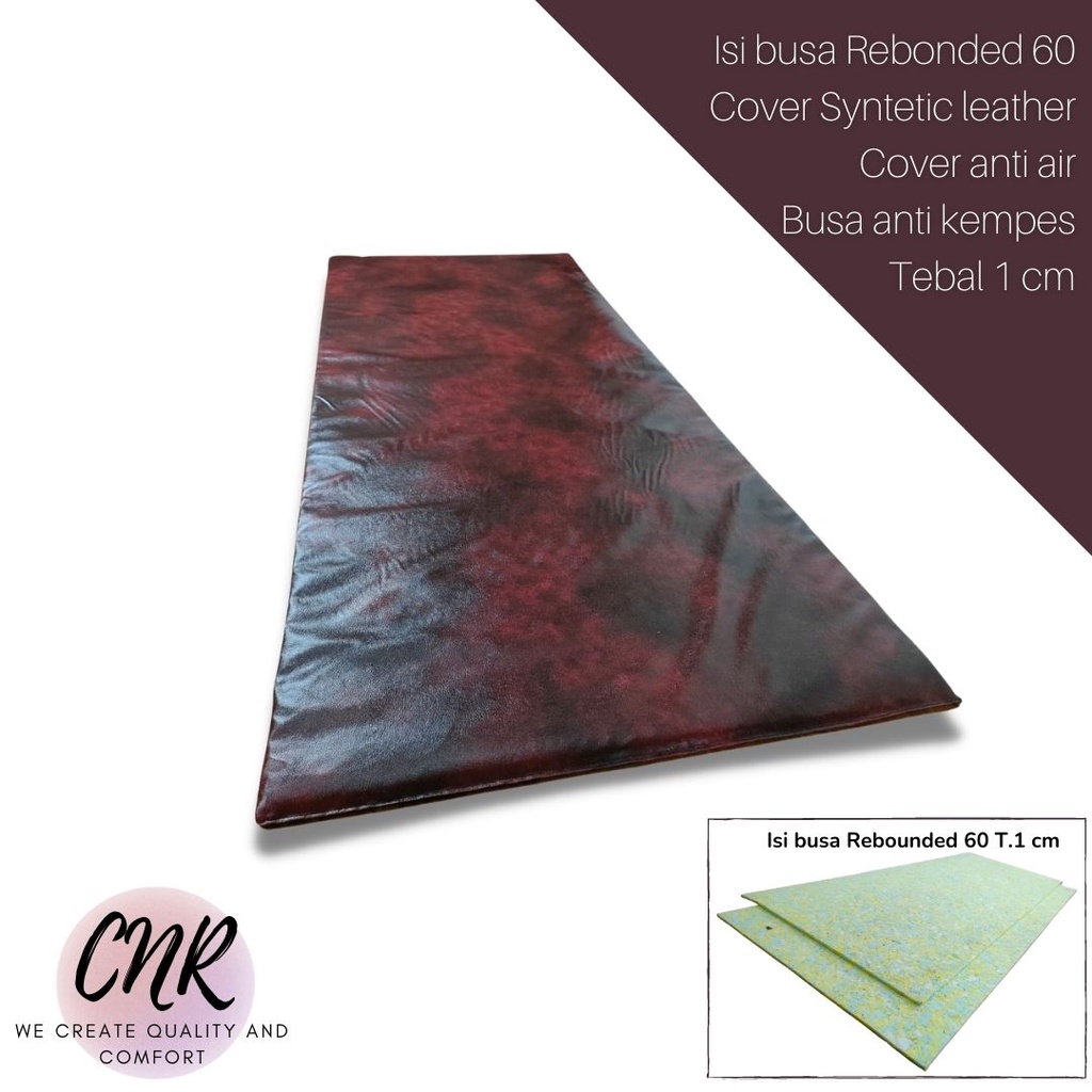 Matras isi Busa rebounded 60 lembaran cover PVC/kulit imitasi anti,busa rebounded anti kempes, super