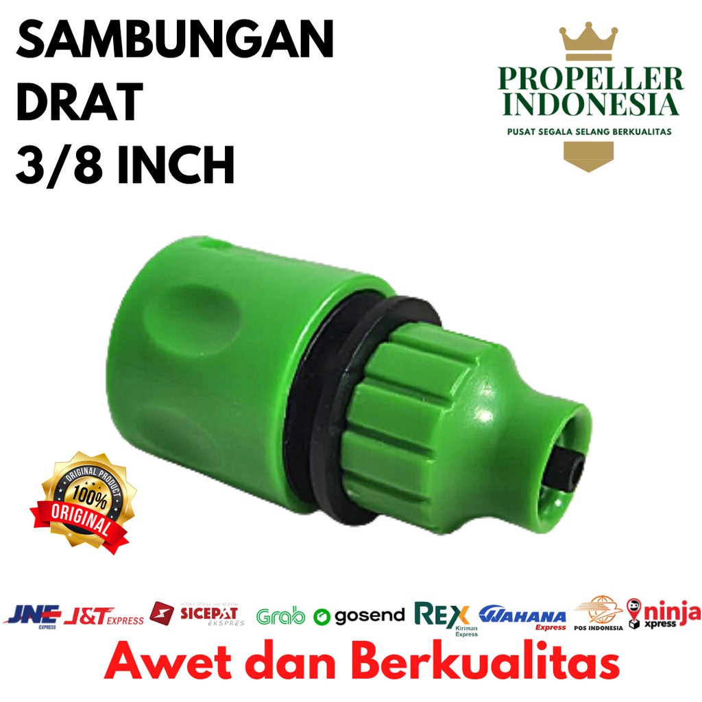 Sambungan Selang Air 3/8&quot; Pompa DC 12V Quick Release Cuci Mobil Motor