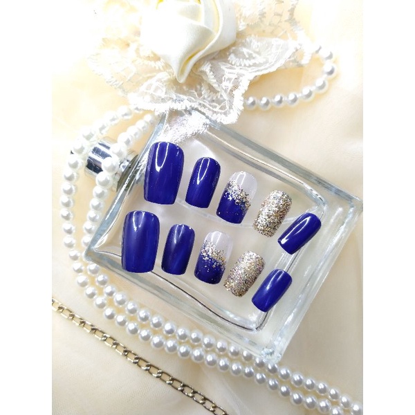 Fake Nail Wedding Biru