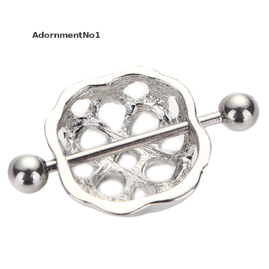 (AdornmentNo1) Anting Tindik Puting Bahan Surgical Steel Untuk Wanita