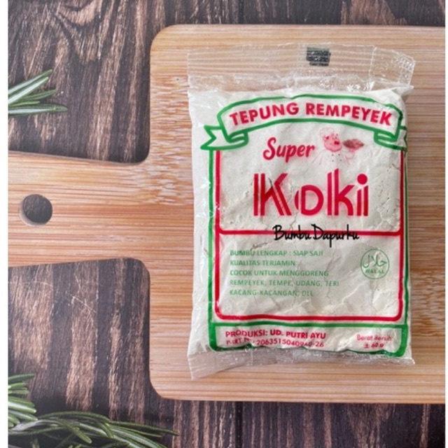 (1 sachet) Tepung Rempeyek Super cap Koki