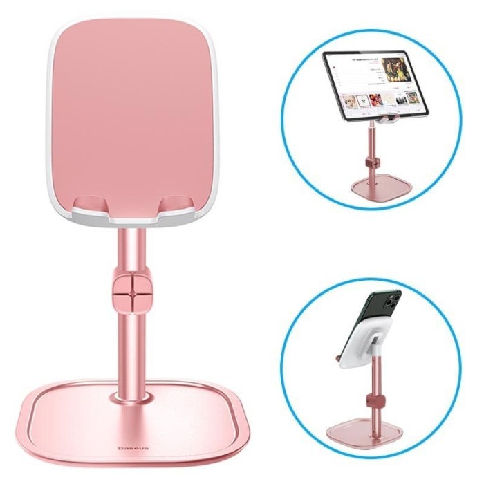 BASEUS LITERARY YOUTH DESKTOP TABLE STAND HP PHONE HOLDER DI MEJA