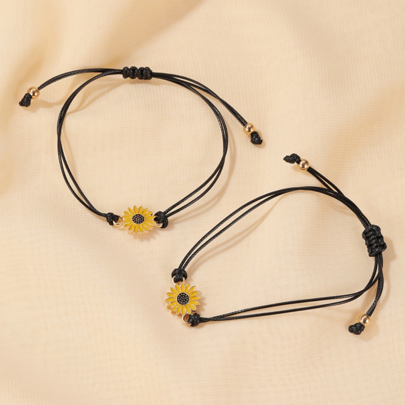 2pcs/set Daisy Bracelet Korea New Fashion Jewelry Accessory