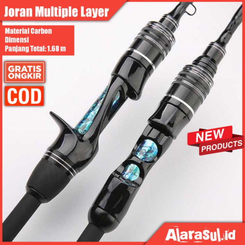 Joran Pancing Joran Casting Joran Sepinning Carbon KBW Joran Pancing 2 Segments 1.68M - KBW09