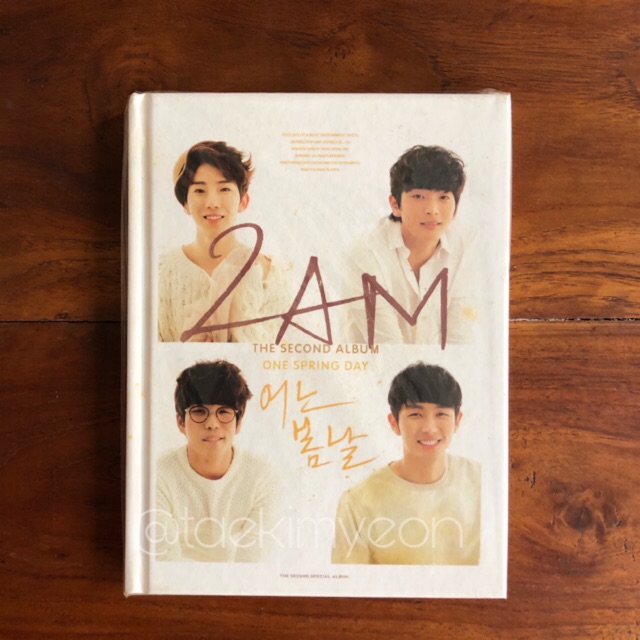 2AM 2nd Album "One Spring Day" with Changmin Photocard