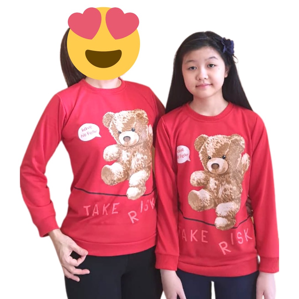 Sweater Anak Perempuan Motif Karakter umur 3-12 tahun