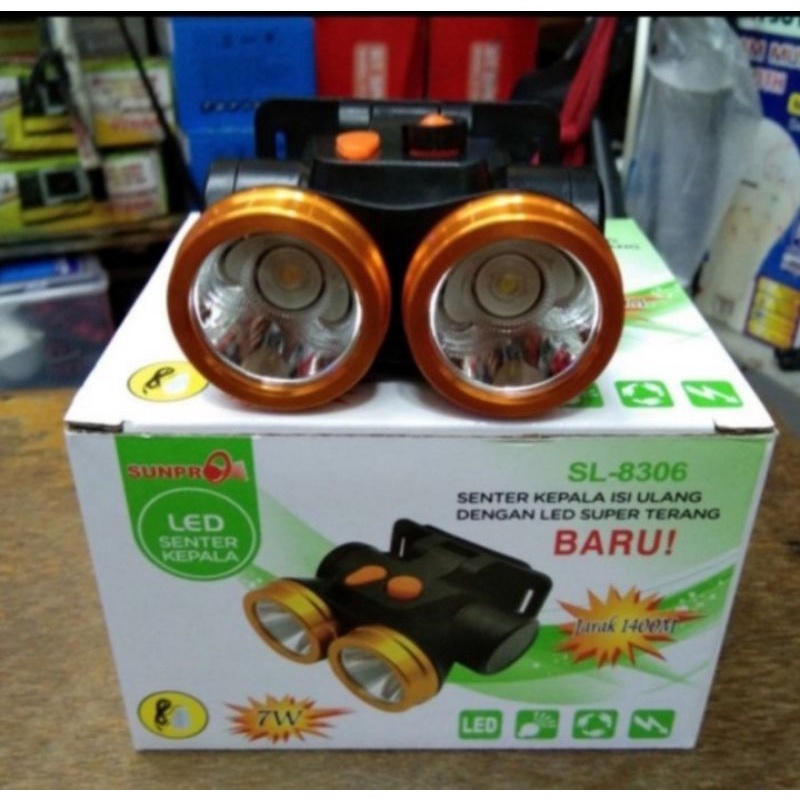 Senter Kepala 7 Watt Sunpro SL 8306