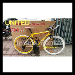  Sepeda  Hybrid United  Slick 71 Shopee Indonesia 