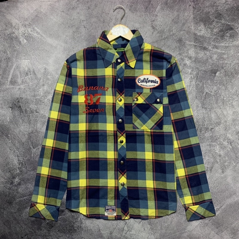 Flanel by banana seven size M Original thrift secondbrand