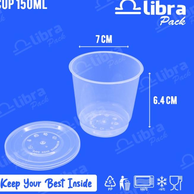 Laris (BUNDLE) 150 pcs Cup 150ml-Cup plastik/Thinwall/cup pudding/cup sambel j Terlaris →.