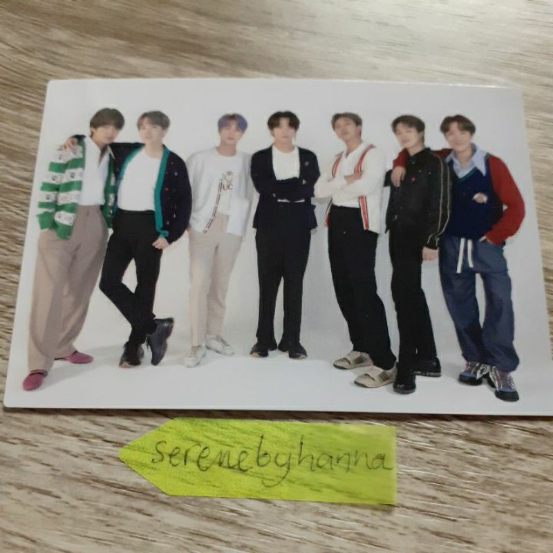 OFFICIAL FANCLUB JAPAN RENEWAL BTS PHOTOCARD GROUP FROM FANMEETING