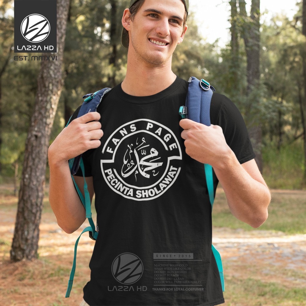 Kaos Baju FANS PAGE NABI MUHAMMAD SAW PECINTA SHOLAWAT DAKWAH ISLAM Distro Terlaris