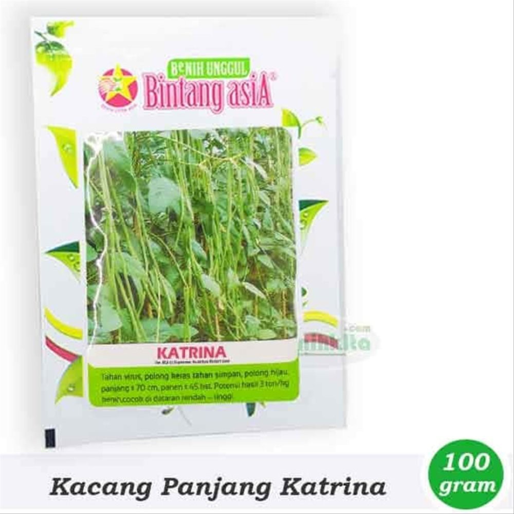 Benih Bibit Kacang Panjang Katrina - Buntut Merah Bintang Asia D