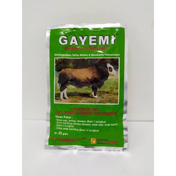 Gayemi penambah nafsu makan sapi