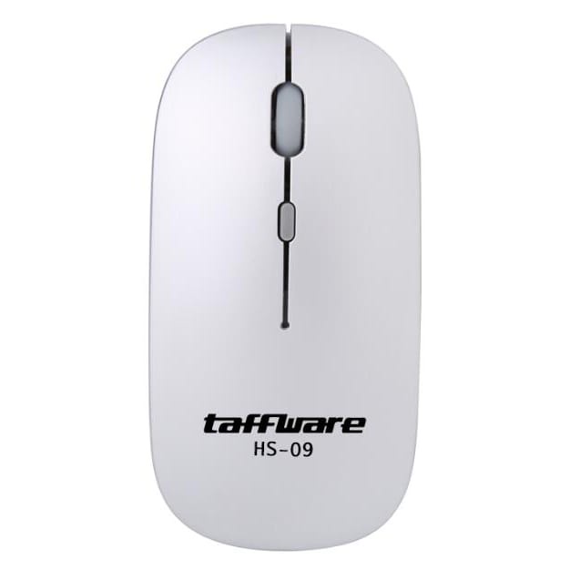 TAFFWARE WIRELESS MOUSE Rechargeable Silent Click Desain Minimalis Original