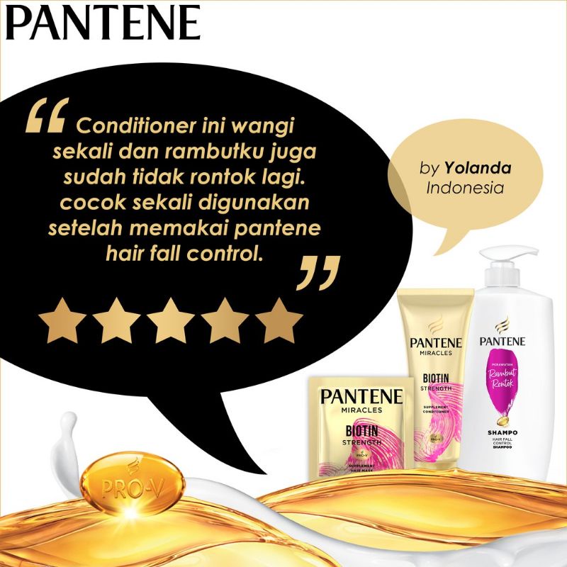 Pantene Miracles Biotin Strength 20ml Hair Mask Supplement Konditioner Hairfall 20 ml