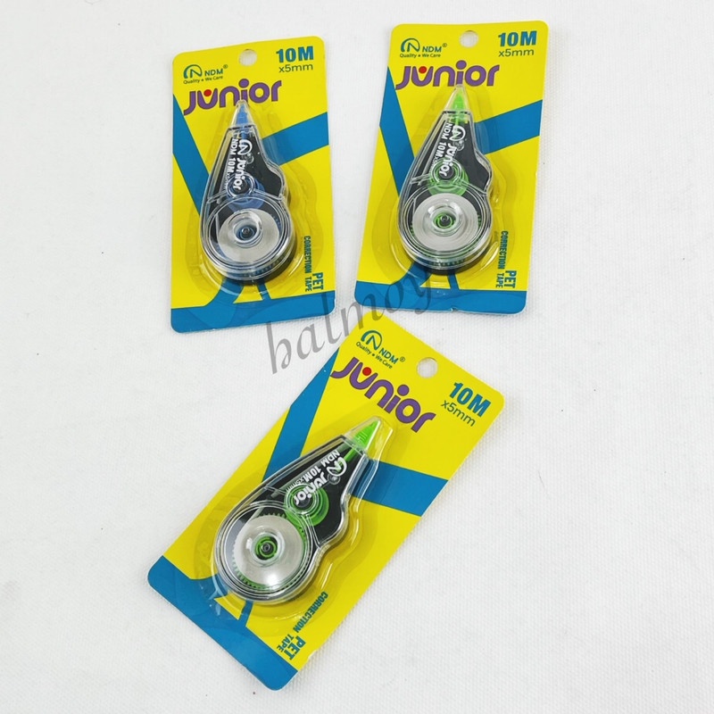 

CORRECTION TAPE / TIP EX KERTAS NDM JUNIOR 10 M X 5 MM
