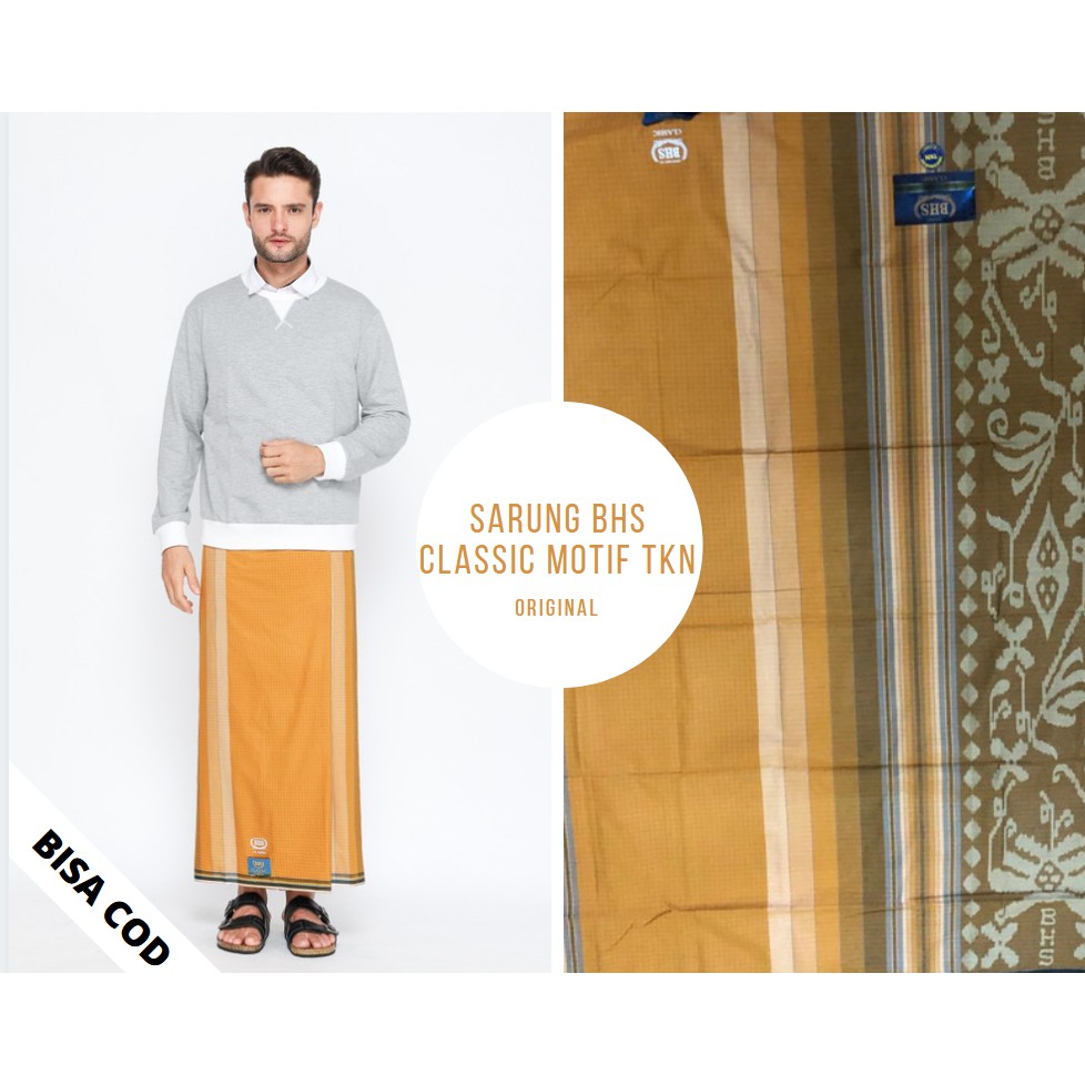 SARUNG BHS CLASSIC MOTIF TKN KUNING