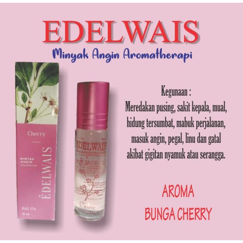 EDELWAIS MINYAK ANGIN AROMATHERAPY BUNGA CHERRY