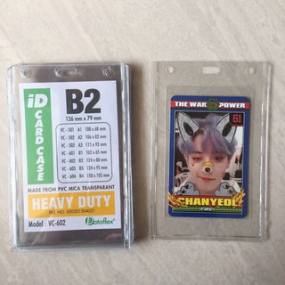 Jual [MIN BELI 10] ID CARD TOPLOADER UKURAN B2 UNTUK PHOTOCARD/PC