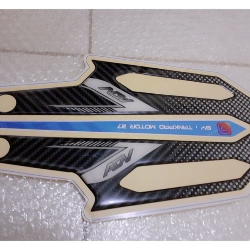 stiker footstep pijakan kaki Honda ADV 160 ADV 150 carbon resin premium