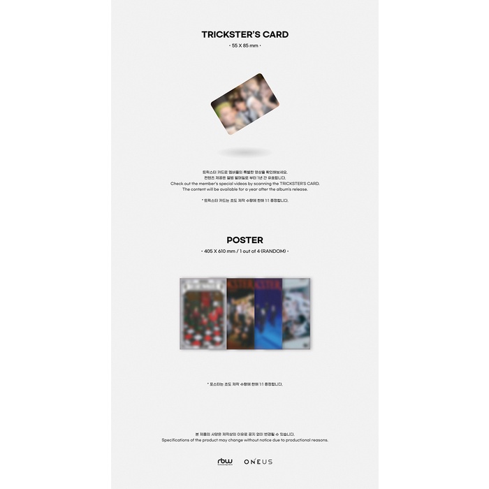 ONEUS - 7th Mini Album TRICKSTER