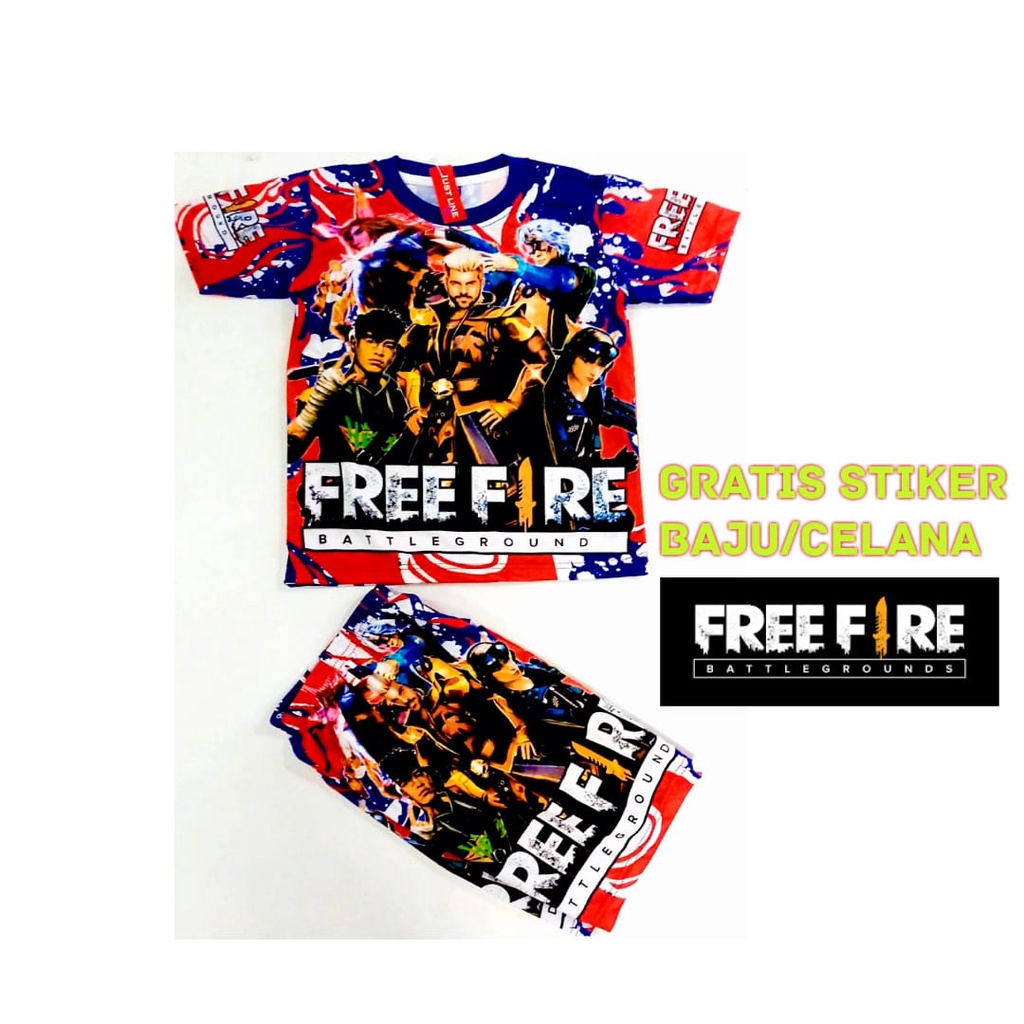 SANDISEAN SETELAN FREEFIRE ANAK LAKI LAKAI | SETELAN BAJU FF EVOS ANAK LAKI LAKI | SETELAN FF ANAK L