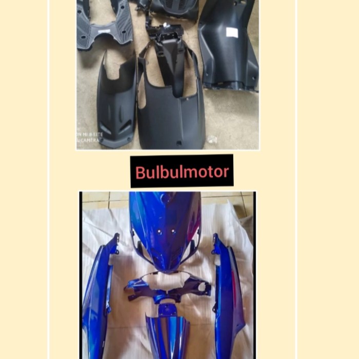 promo cover body Mio sporty fullset kasar halus warna biru