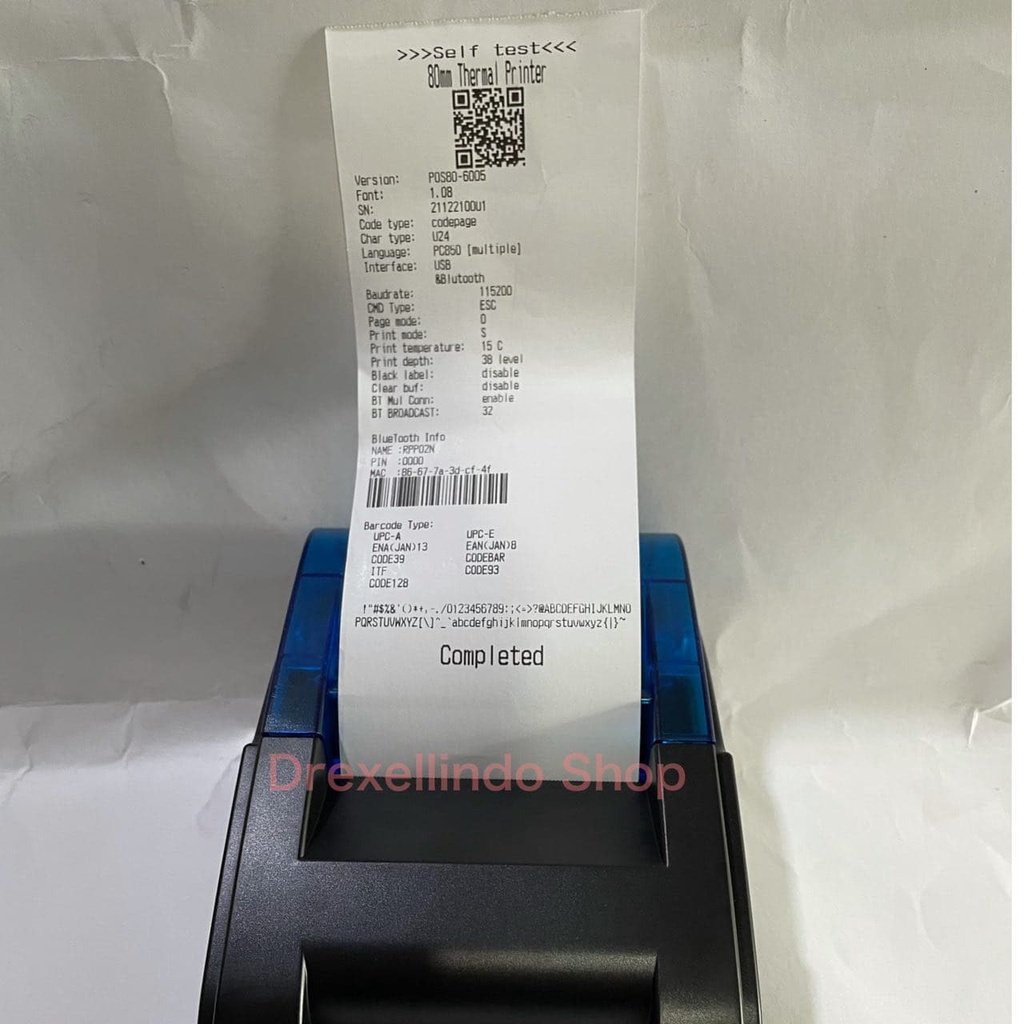 Printer Thermal Bluetooth USB RJ11 RPP02 IWARE C81-BT UKURAN KERTAS 80MM C81BT