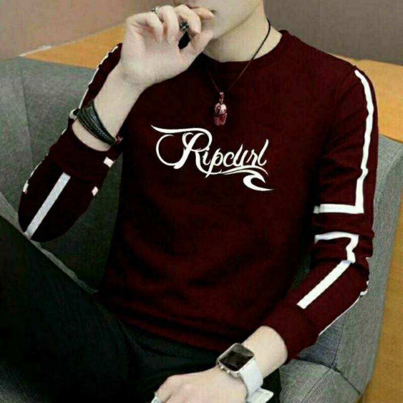 PSM - KAOS PRIA LENGAN PANJANG RIPCURL / BAJU COWOK NEW