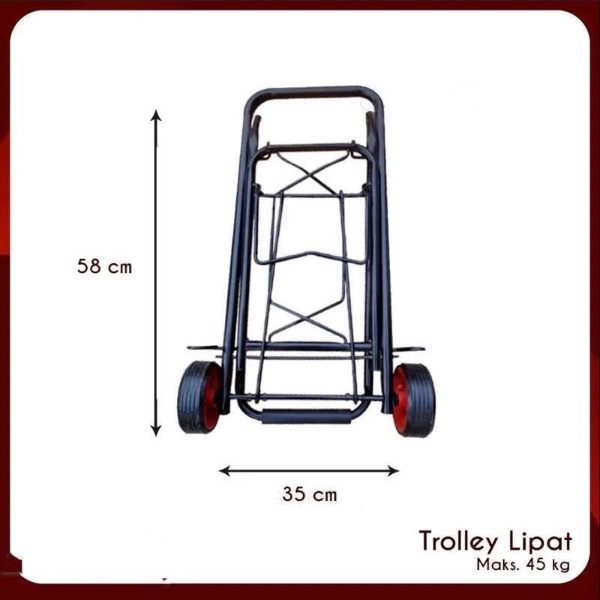 Troli Barang Troli Galon Serbaguna Bisa Dilipat Ada Tali