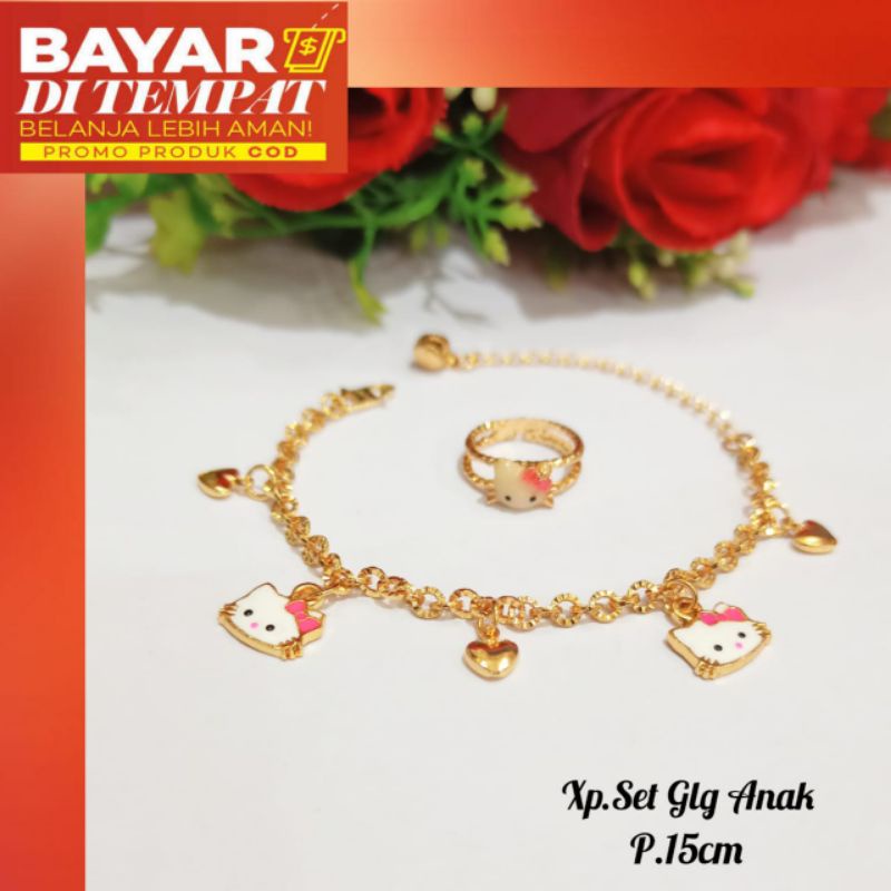 Gelang Jurai karakter anak free cincin gold tidak berkarat