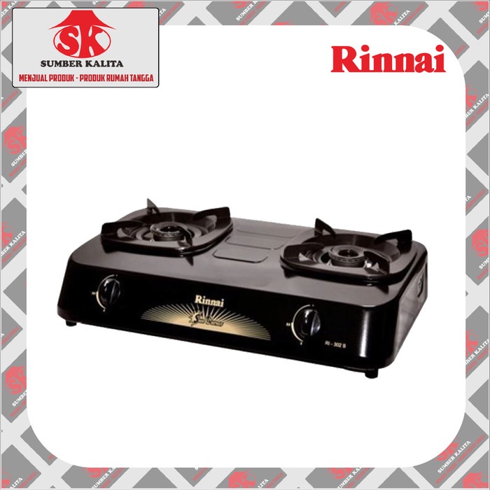 KOMPOR GAS 2 TUNGKU CEFLON RINNAI , RI 302 S